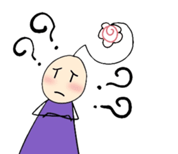 His head flower pill Douding sticker #10724611