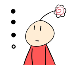 His head flower pill Douding sticker #10724612