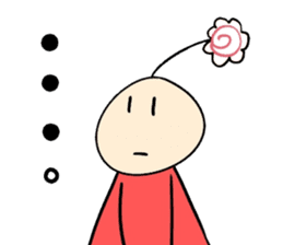 His head flower pill Douding sticker #10724612