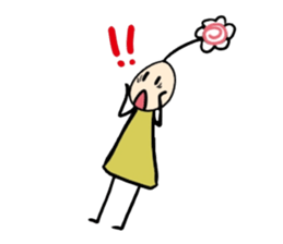 His head flower pill Douding sticker #10724613