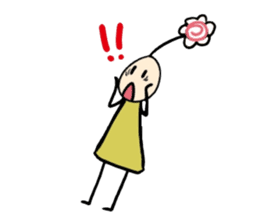 His head flower pill Douding sticker #10724613