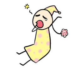 His head flower pill Douding sticker #10724616