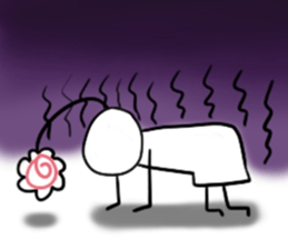 His head flower pill Douding sticker #10724617