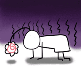 His head flower pill Douding sticker #10724617