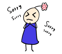 His head flower pill Douding sticker #10724621