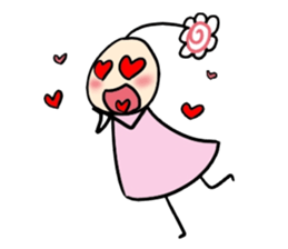 His head flower pill Douding sticker #10724623