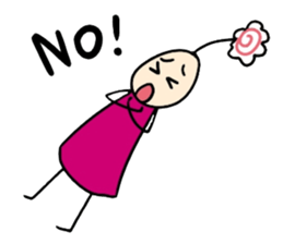 His head flower pill Douding sticker #10724629