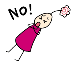 His head flower pill Douding sticker #10724629