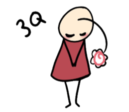 His head flower pill Douding sticker #10724635