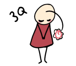 His head flower pill Douding sticker #10724635