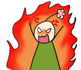 His head flower pill Douding sticker #10724637