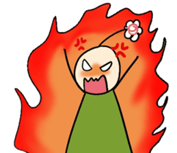 His head flower pill Douding sticker #10724637