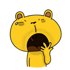 Tired Teddy sticker #10724922