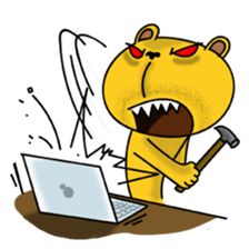 Tired Teddy sticker #10724927