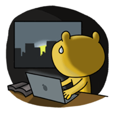 Tired Teddy sticker #10724928