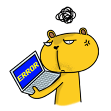 Tired Teddy sticker #10724929