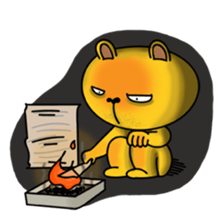 Tired Teddy sticker #10724935
