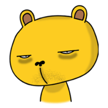 Tired Teddy sticker #10724936