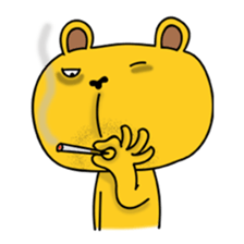 Tired Teddy sticker #10724950
