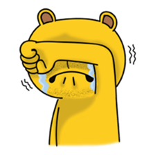Tired Teddy sticker #10724954
