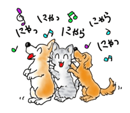 A lot of cats and dogs sticker #10725075