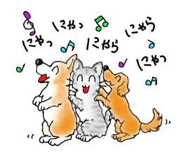 A lot of cats and dogs sticker #10725075