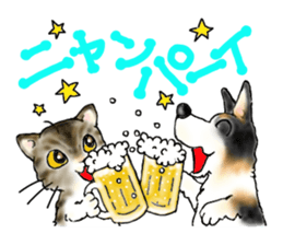 A lot of cats and dogs sticker #10725078