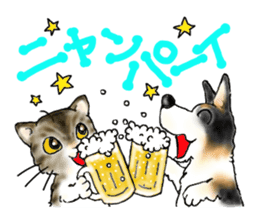 A lot of cats and dogs sticker #10725078