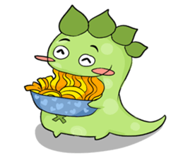 A Little Green Dinosaur sticker #10725561