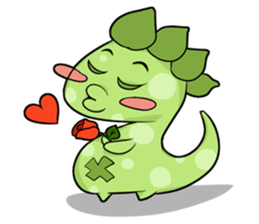 A Little Green Dinosaur sticker #10725567