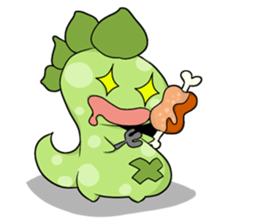 A Little Green Dinosaur sticker #10725568