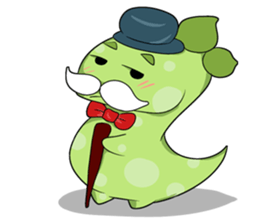 A Little Green Dinosaur sticker #10725569