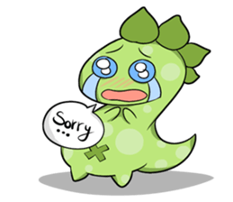 A Little Green Dinosaur sticker #10725570