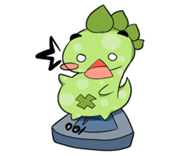 A Little Green Dinosaur sticker #10725571