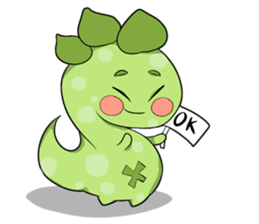 A Little Green Dinosaur sticker #10725574