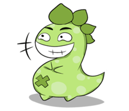 A Little Green Dinosaur sticker #10725575