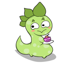 A Little Green Dinosaur sticker #10725576
