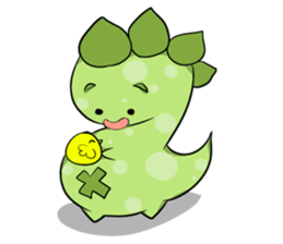 A Little Green Dinosaur sticker #10725577