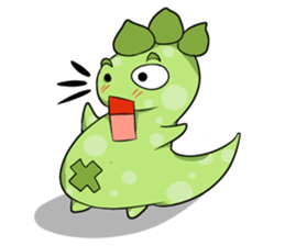 A Little Green Dinosaur sticker #10725580