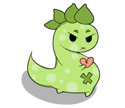 A Little Green Dinosaur sticker #10725581