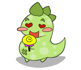 A Little Green Dinosaur sticker #10725584