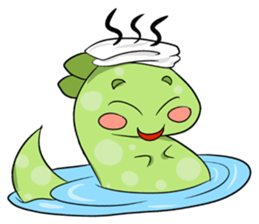 A Little Green Dinosaur sticker #10725586