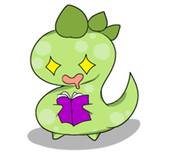 A Little Green Dinosaur sticker #10725588