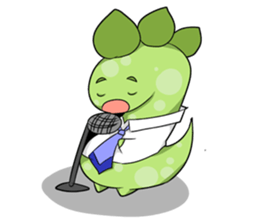 A Little Green Dinosaur sticker #10725591