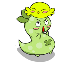 A Little Green Dinosaur sticker #10725593