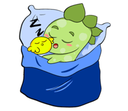 A Little Green Dinosaur sticker #10725594