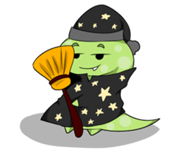 A Little Green Dinosaur sticker #10725597