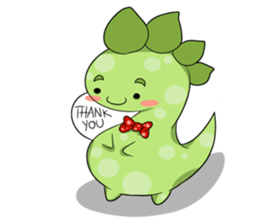 A Little Green Dinosaur sticker #10725598