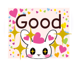 Ultra Lovely Rabbit & Panda 2 sticker #10726288