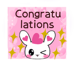 Ultra Lovely Rabbit & Panda 2 sticker #10726292